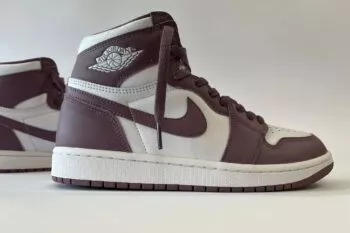 Nike Air Jordan 1 High OG Mauve – Paars/Mauve/Wit Heren/Dames/Uniseks Sneakers – Leer - DZ5485-105 – Zijkant