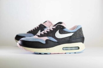 Nike Air Max 1 ’86 Big Bubble Black Denim – Zwart/Blauw/Roze Heren/Dames/Uniseks Sneakers – Denim/Leer - FB9647-001 – Zijkant