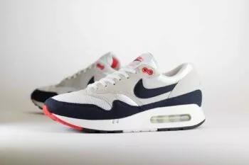 Nike Air Max 1 ’86 Big Bubble Obsidian – Wit/Blauw/Obsidian Heren/Dames/Uniseks Sneakers – Vilt/Mesh - DQ3989-101 – Zijkant