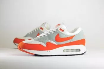 Nike Air Max 1 ’86 OG Cosmic Clay – Oranje/Grijs/Witte Heren/Dames/Unisex Sneakers – Vilt/Mesh - DQ3989-103 - Zijkant