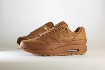 Nike Air Max 1 ’87 Luxe Ale Brown (W) – Bruin Heren/Dames/Uniseks Sneakers – Leer - DV3888-200 – Zijkant