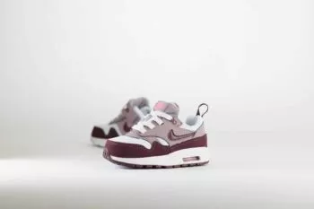 Nike Air Max 1 EasyOn Pink Burgundy Crush (TD) - Roze/Paars/Wit Jongens/Meisjes/Kinder Sneakers - Mesh/Leer - DZ3309-112 - Zijkant