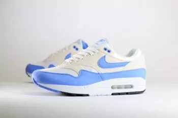 Nike Air Max 1 Royal Pulse (W) – Blauw/Wit Heren/Dames/Unisex Sneakers – Vilt/Mesh - DZ2628-113 - Zijkant