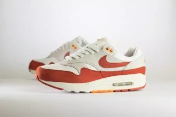 Nike Air Max 1 Rugged Orange (W) – Oranje/Wit Heren/Dames/Uniseks Sneakers – Leer/Suède - FD2370-100 – Zijkant