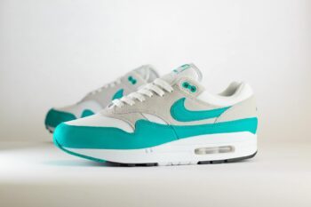 Nike Air Max 1 SC Clear Jade – Turquoise/Wit Heren/Dames/Uniseks Sneakers – Leer/Mesh - DZ4549-001 – Zijkant