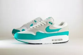 Nike Air Max 1 SC Clear Jade – Turquoise/Wit Heren/Dames/Uniseks Sneakers – Leer/Mesh - DZ4549-001 – Zijkant