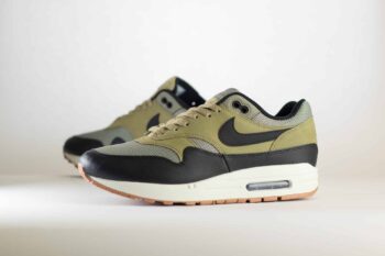 Nike Air Max 1 SC Dark Stucco – Groen/Zwart Heren/Dames/Uniseks Sneakers – Leer/Mesh - FB9660-003 – Zijkant