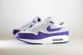 Nike Air Max 1 SC Field Purple – Paars/Wit/Grijs Heren/Dames/Unisex Sneakers – Leer/Mesh - DZ4549-101 – Zijkant