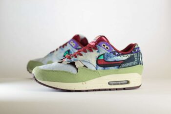 Nike Air Max 1 SP Concepts Mellow – Groen/Blauw/Rood Heren/Dames/Uniseks Sneakers – Canvas - DN1803-300 – Zijkant