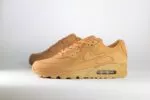 Nike Air Max 90 Premium Wheat – Beige/Bruin Heren/Dames/Unisex Sneakers - Nubuck/Suède - FZ5102-299 - Zijkant